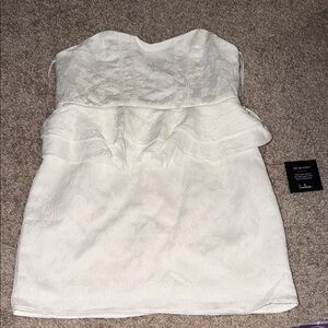 Lulu's Strapless White Dress